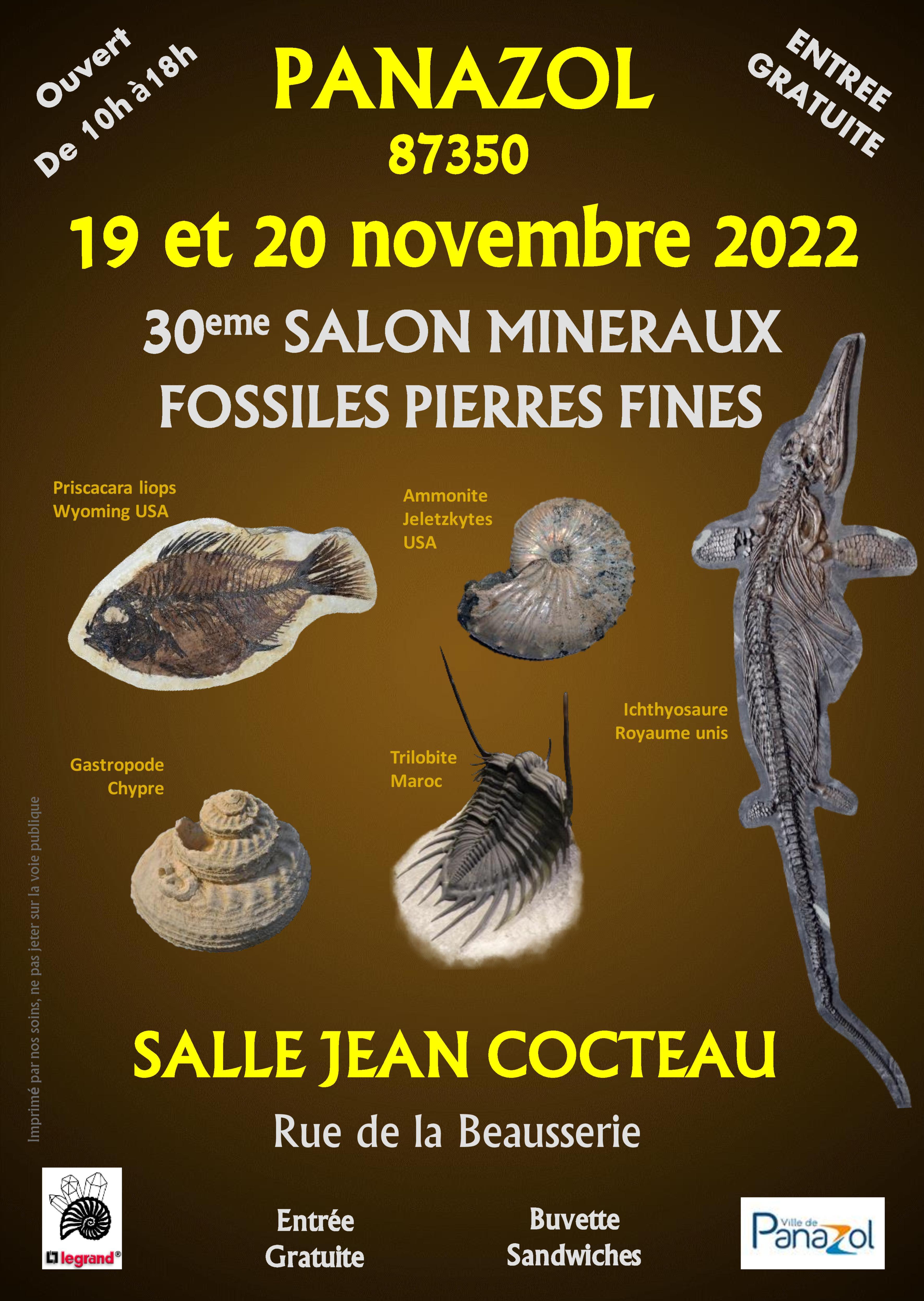30ème Salon des Minéraux, Fossiles et Pierre fines