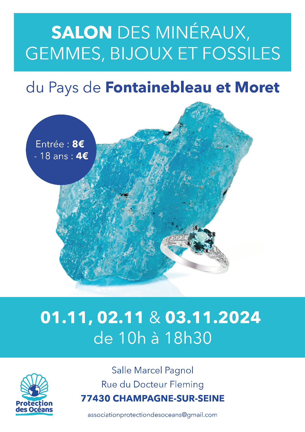 Salon des minéraux, gemmes, bijoux et fossiles