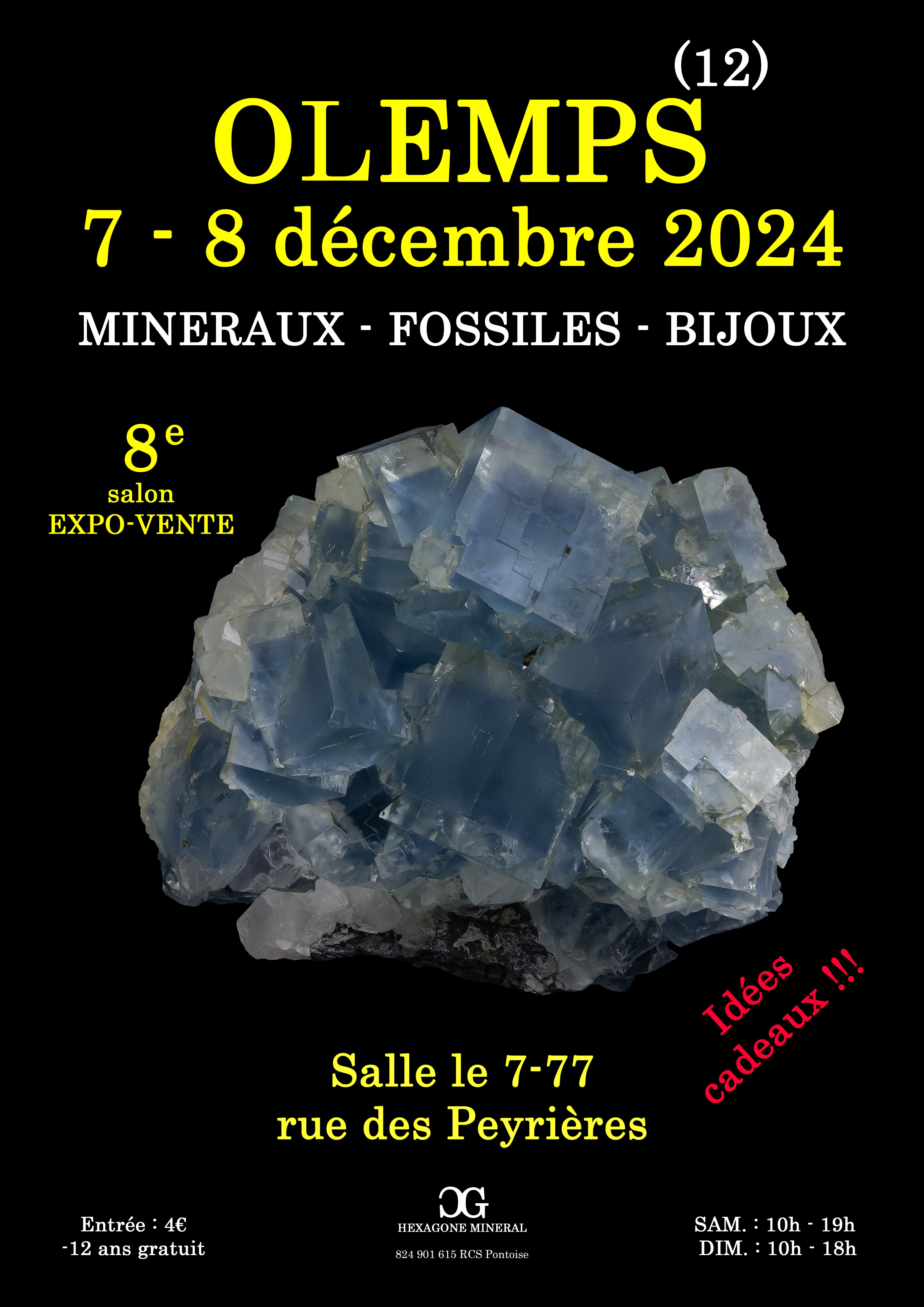 8e SALON MINERAUX FOSSILES BIJOUX