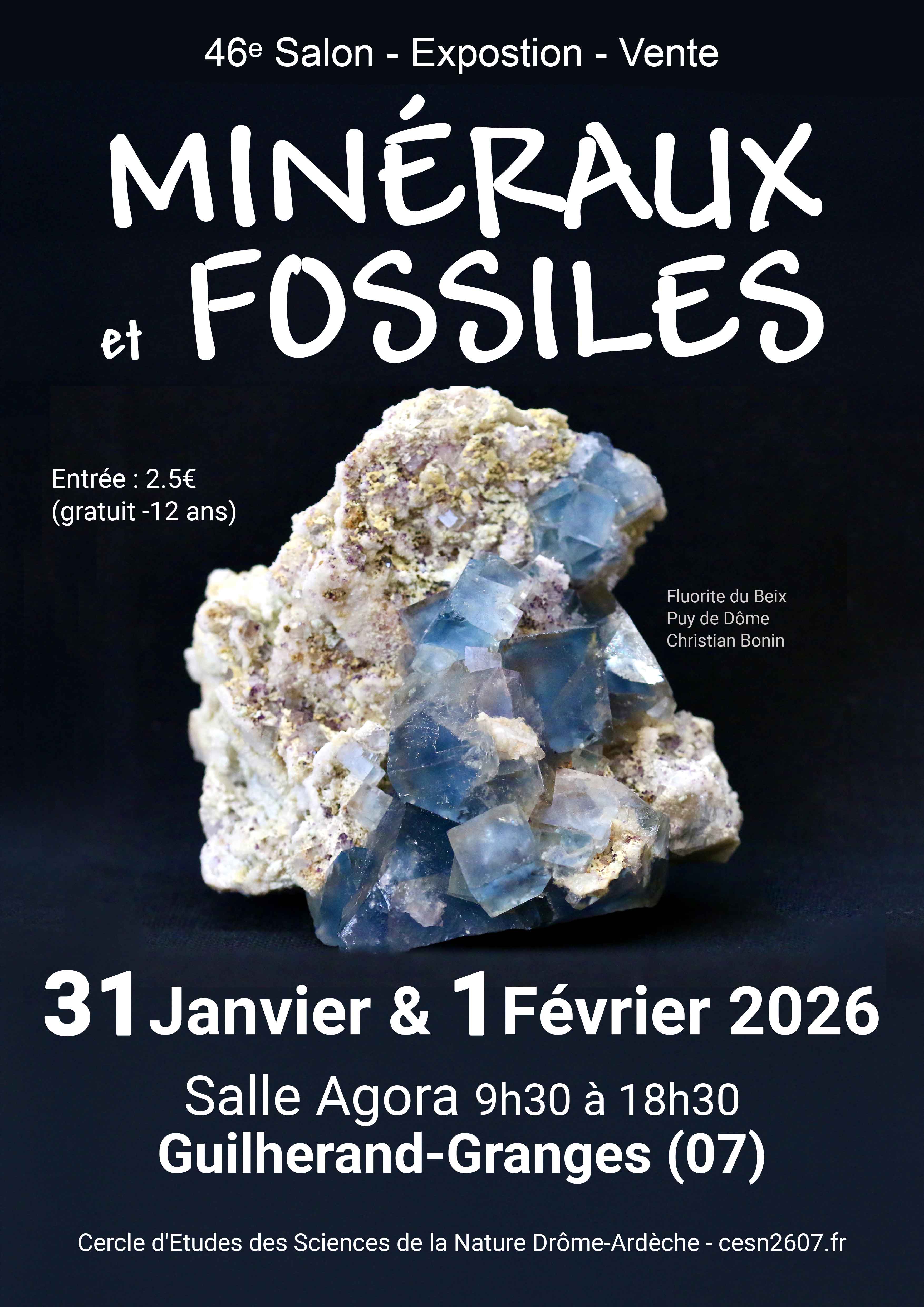 46ème Bourse Minéraux et Fossiles de Guilherand-Granges
