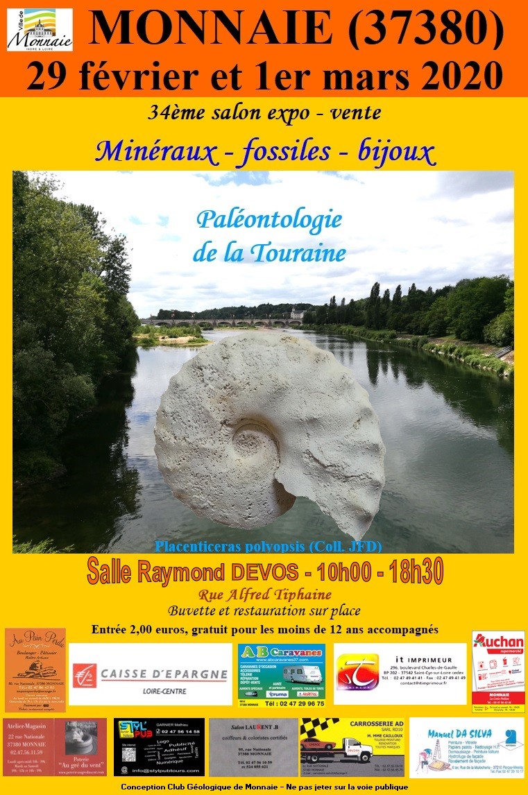 34ème Bourse expo-vente de minéraux et fossiles