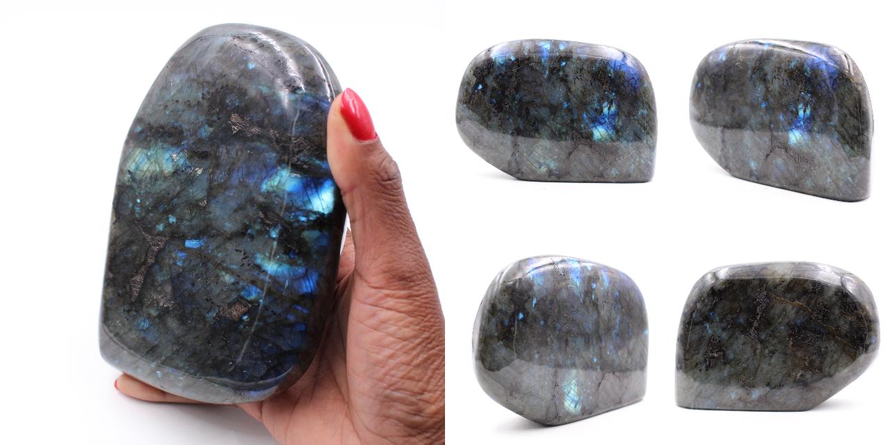 20mm di alta qualità pietre sciolte blu rosa Labradorite naturale pera sfaccetta