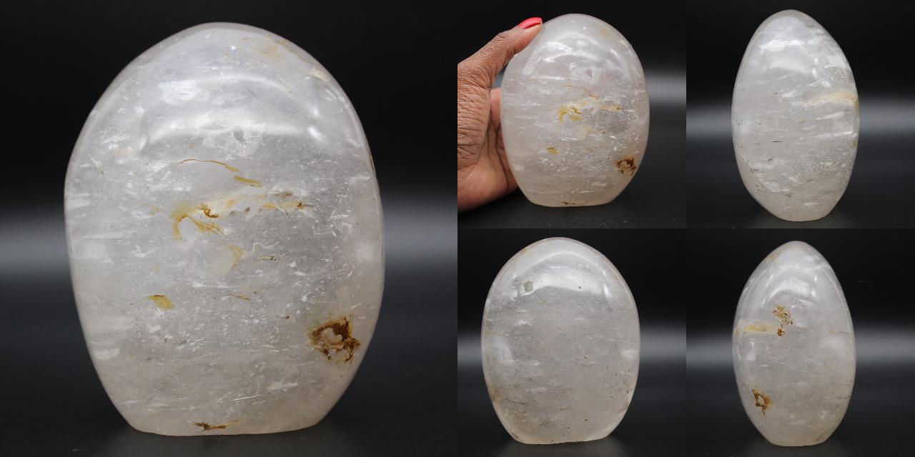 Quarzo cristallo di rocca a forma libera Madagascar 1.6kg 13cm, 139€
