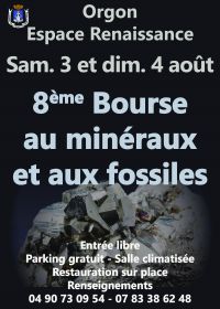 8a borsa di gioielli con minerali fossili