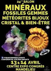 24° Evento Mineral Show Mandelieu - Minerali, fossili, gemme, gioielli, cristalli e benessere