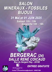 Mostra di minerali, fossili e gioielli di design.