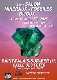 Mostra di minerali, fossili e gioielli di design.