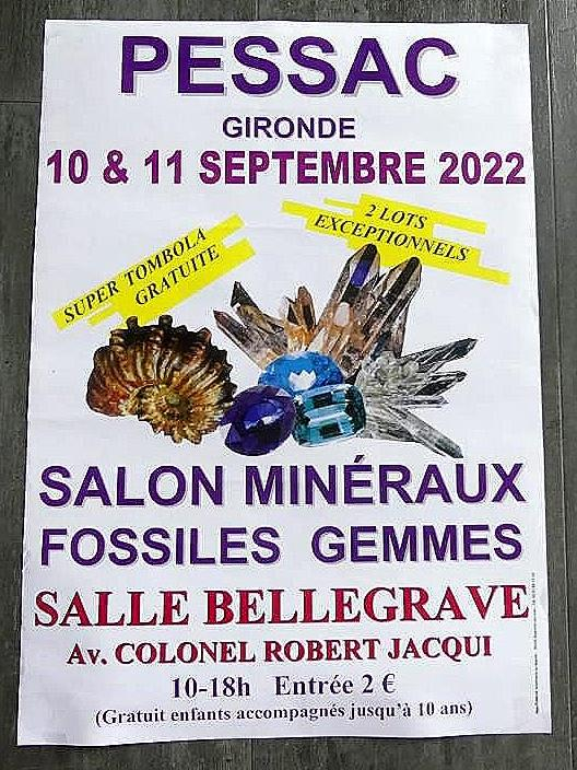 26a Fiera dei Minerali, dei Fossili e delle Gemme di Pessac