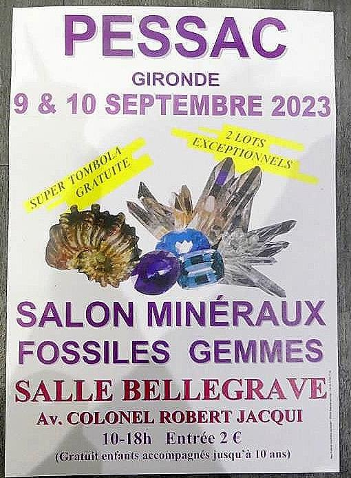 27a FIERA DEI MINERALI FOSSILI E DELLE GEMME DI PESSAC