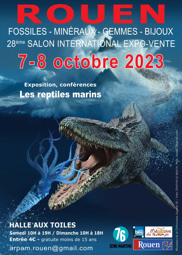 28a Fiera Internazionale dei Fossili, Minerali, Gemme e Gioielli di Rouen
