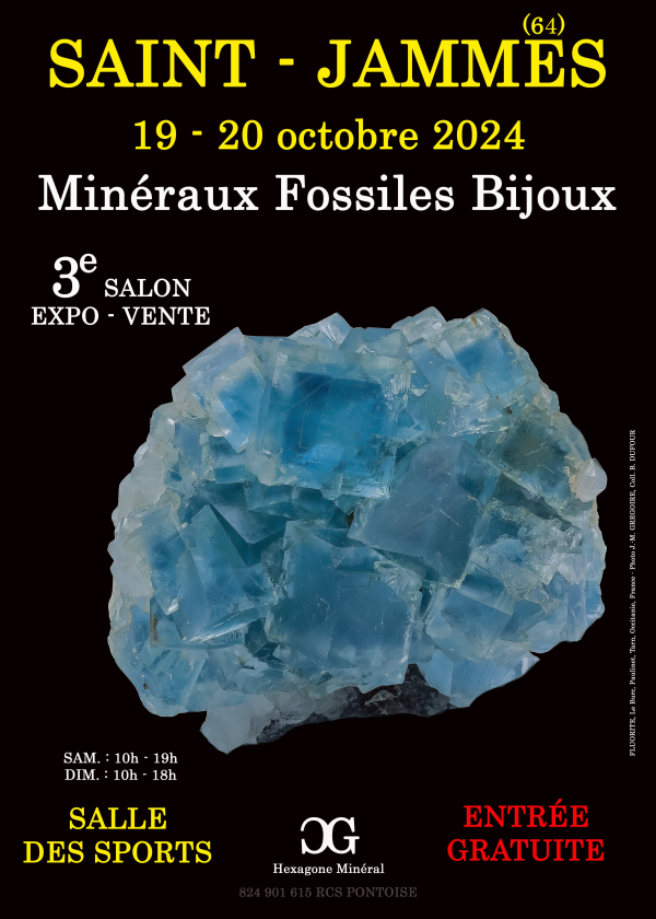 3a MOSTRA DI GIOIELLI FOSSILI DI MINERAUYX a SAINt-JAMMES