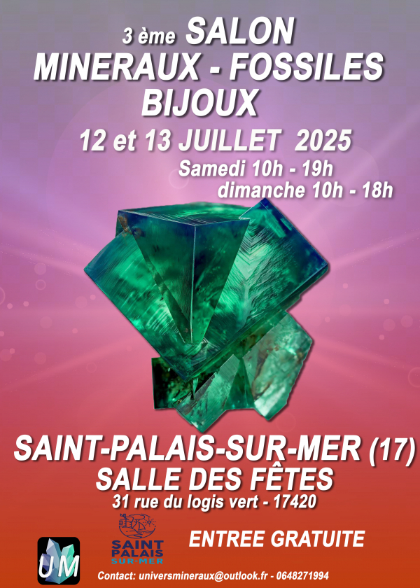 Mostra di minerali, fossili e gioielli di design.