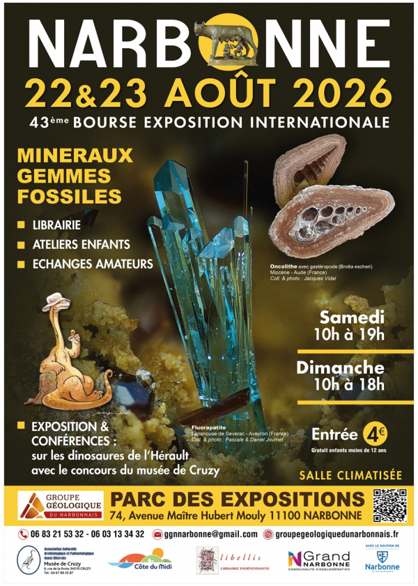 43ª Fiera dei Minerali e dei Fossili di Narbonne
