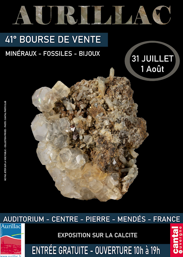 41° Scambio di minerali, fossili e gioielli ad Aurillac