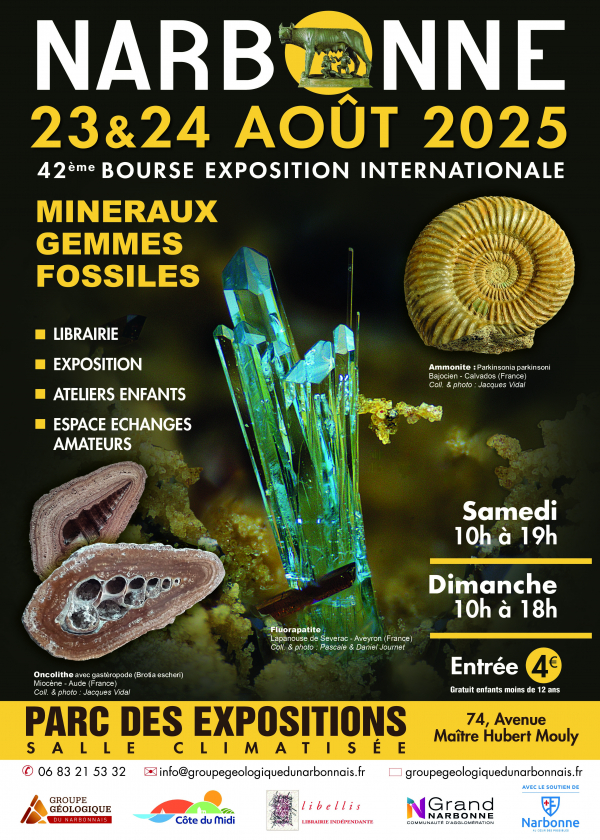 42° scambio di minerali e fossili di Narbonne 42° scambio di minerali e fossili di Narbonne