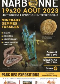 40 anche borsa di studio per minerali e fossili di NARBONNE