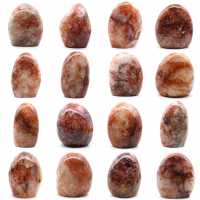 Roccia levigata in quarzo rosso