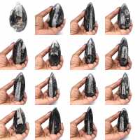 Fossile di Orthoceras dal Marocco