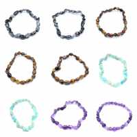 Bracciale in ossidiana di neve