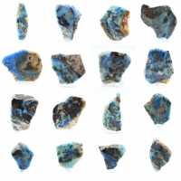 Fetta di Azurite Malachite per collezione di minerali