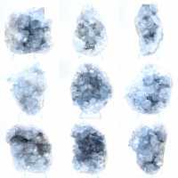 Geode di celestina blu Formazione naturale del Madagascar Geode di celestina blu Formazione naturale del Madagascar