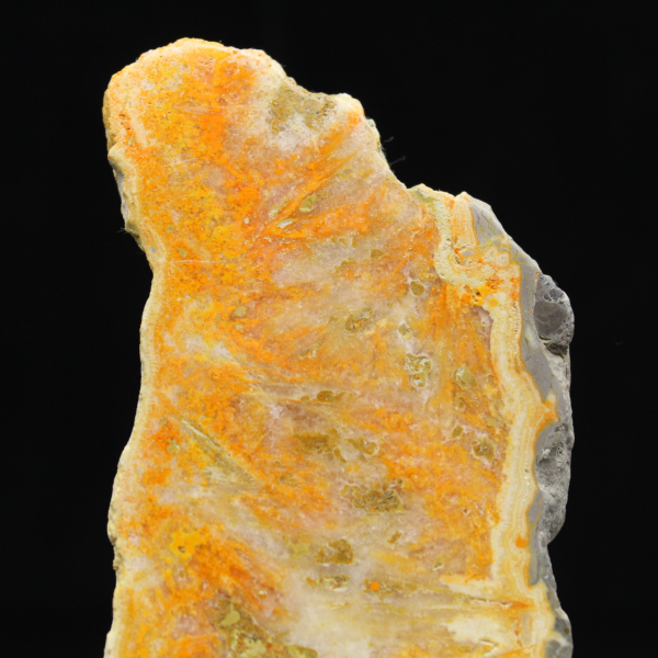 Esemplare di diaspro calabrone vulcanico lucidato