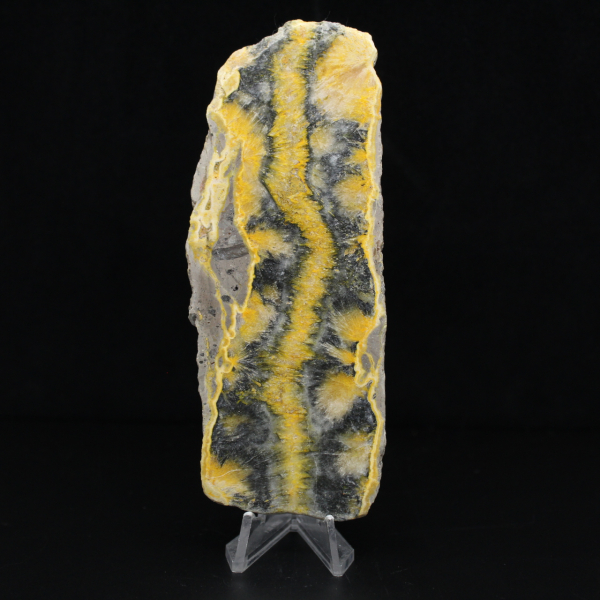 Bumblebee Jasper: fetta mineralogica di Giava