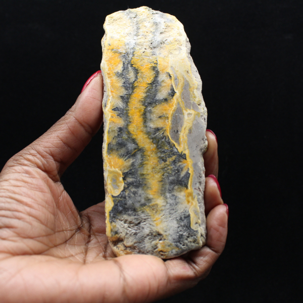 Bumblebee Jasper: fetta mineralogica di Giava