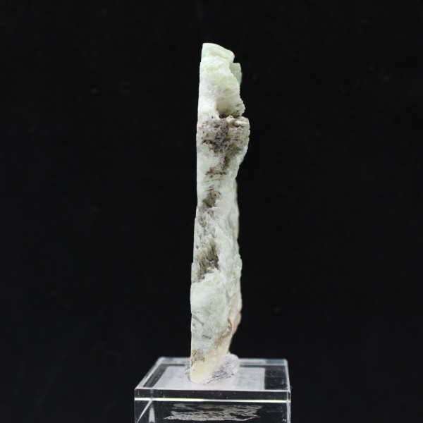 Fetta di Aragonite verde per collezione di minerali