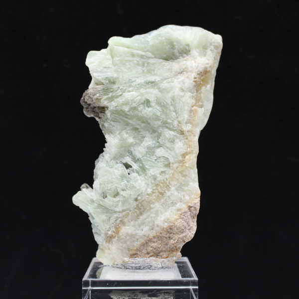 Fetta di Aragonite verde per collezione di minerali