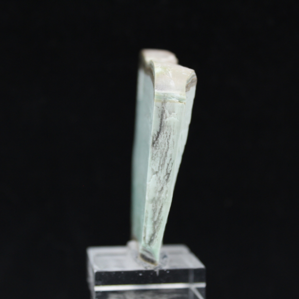 Fetta di Aragonite verde per collezione di minerali