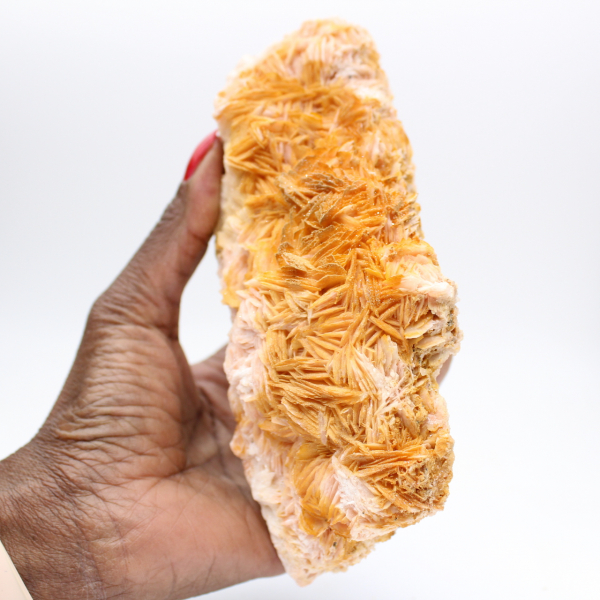 Cristallizzazione naturale della barite arancione marocchina