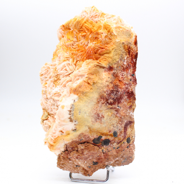 Barite arancione marocchina con cristalli strutturati