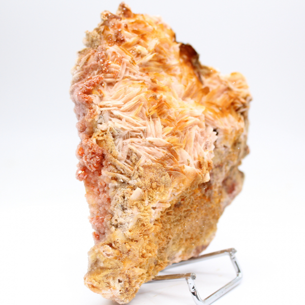 Cristalli di barite arancione dal Marocco per collezionisti