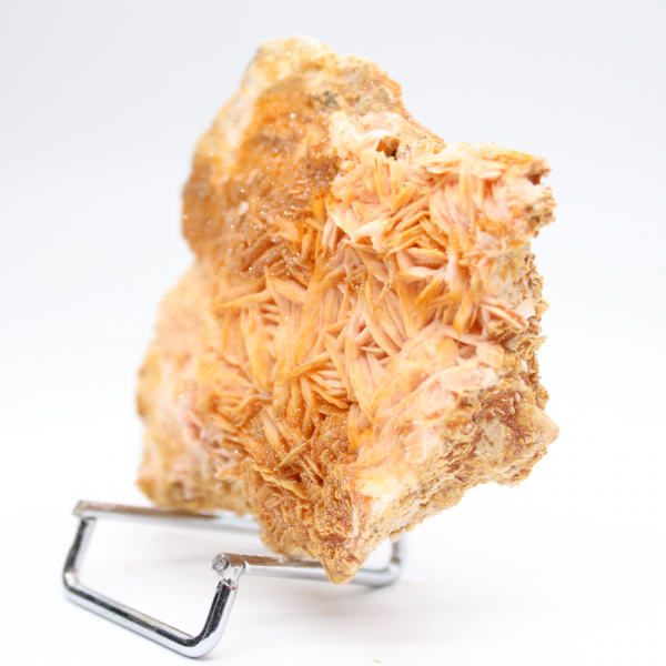 Cristalli di barite arancione marocchina da collezione