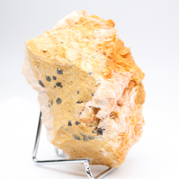 Barite arancione marocchina con cristalli naturali