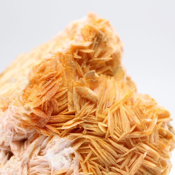 Barite arancione marocchina con cristalli naturali