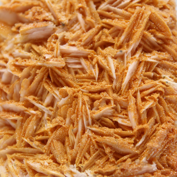 Cristalli naturali di barite arancione marocchina