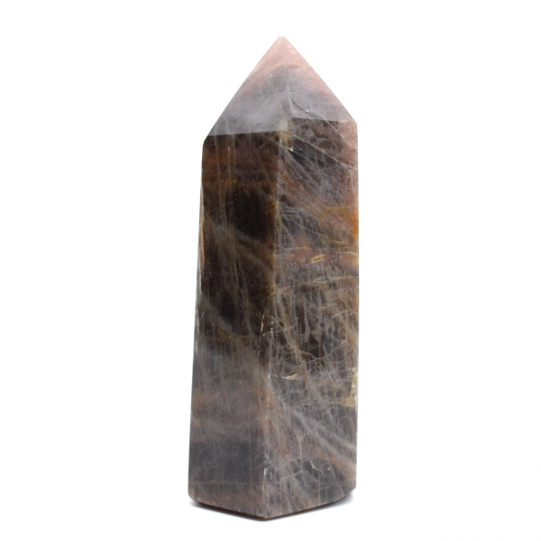 Prisma della collezione Microcline - Minerale di pietra di luna nera