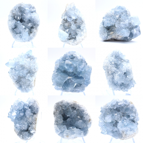 Geode di celestina blu Formazione naturale del Madagascar