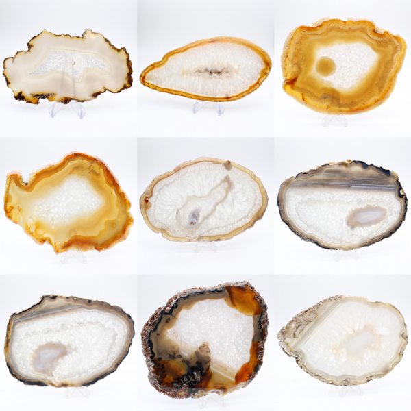 Fetta di agata brasiliana naturale