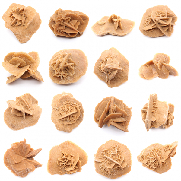 Piccola rosa del deserto del Marocco: frammento geologico naturale