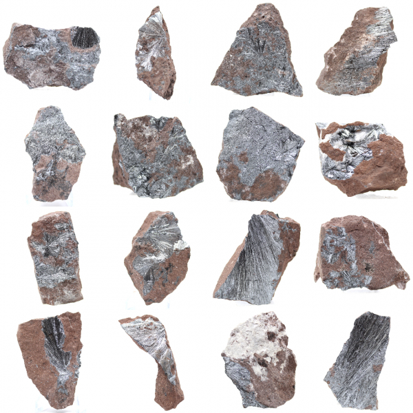 Pirolusite, esemplare autentico su matrice