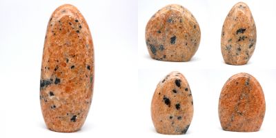 pietre levigate di calcite arancione Madagascar collection novembre 2022