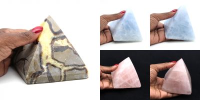 Piramidi di vari minerali Madagascar collection novembre 2022
