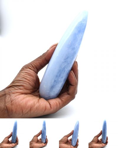 Bastone di calcite blu Madagascar collection novembre 2023
