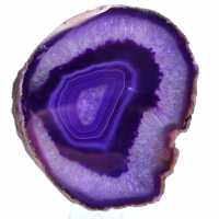 Fetta di agata viola ornamentale
