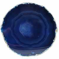 agata blu ornamentale