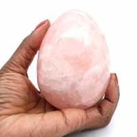 Uovo minerale di quarzo rosa