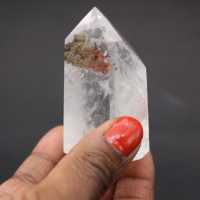 Prisma di cristallo di rocca con inclusione fantasma